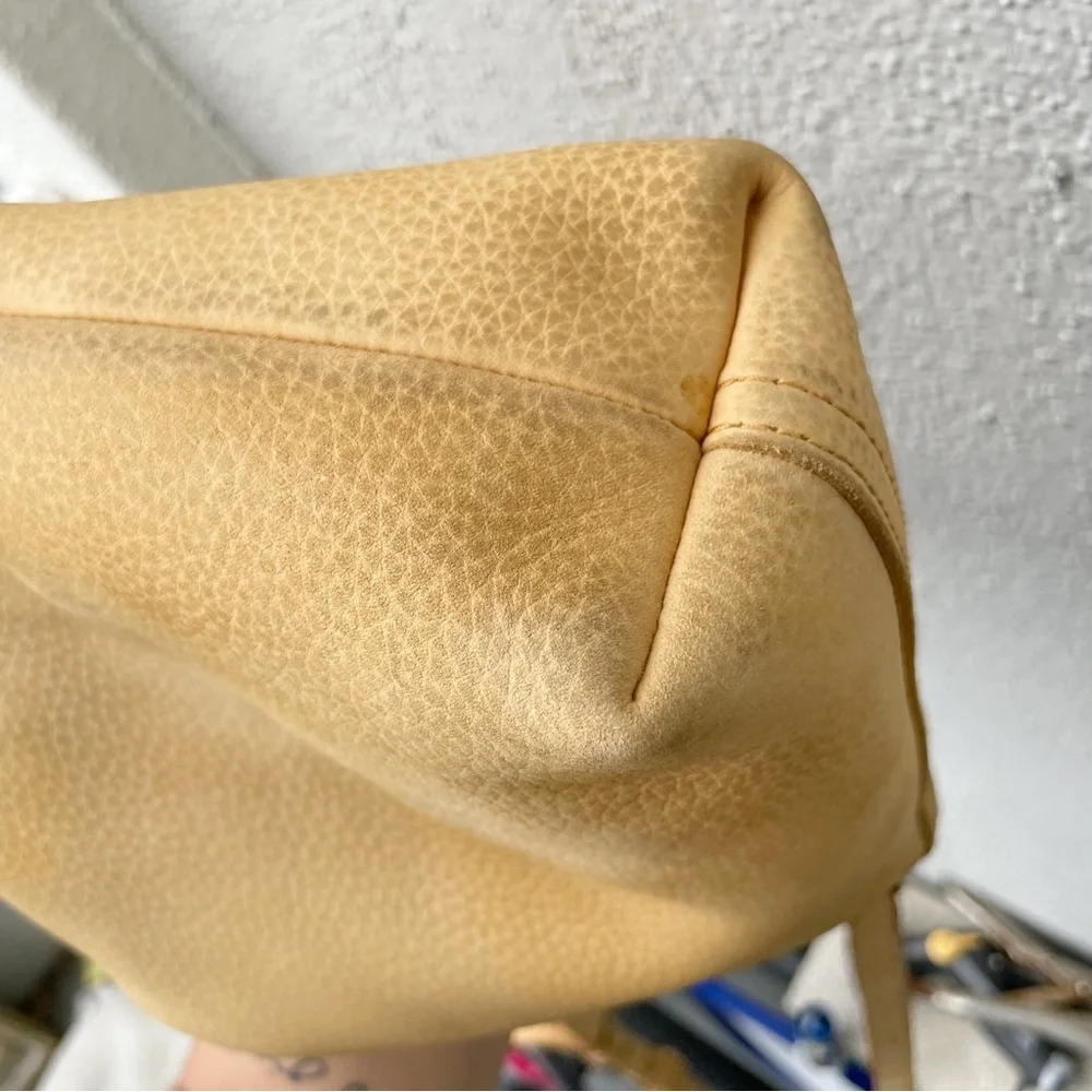 Madewell Suede mini Transport Tote mustard yellow - Picture 5 of 8